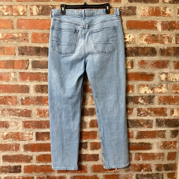 P11 - American Eagle Outfitters Light Blue Hi Rise Ankle Straight Leg Jeans - Picture 4 of 8
